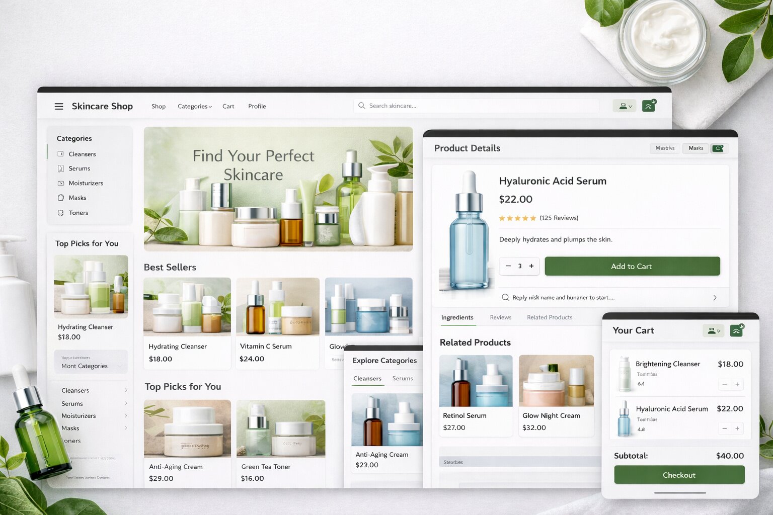 SkinCare Web App